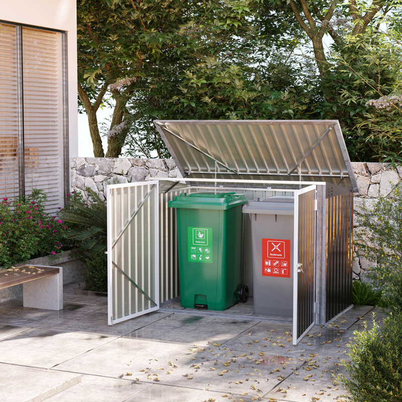 Remise à déchets verticale en métal l 5,8 pi x P 3,4 pi