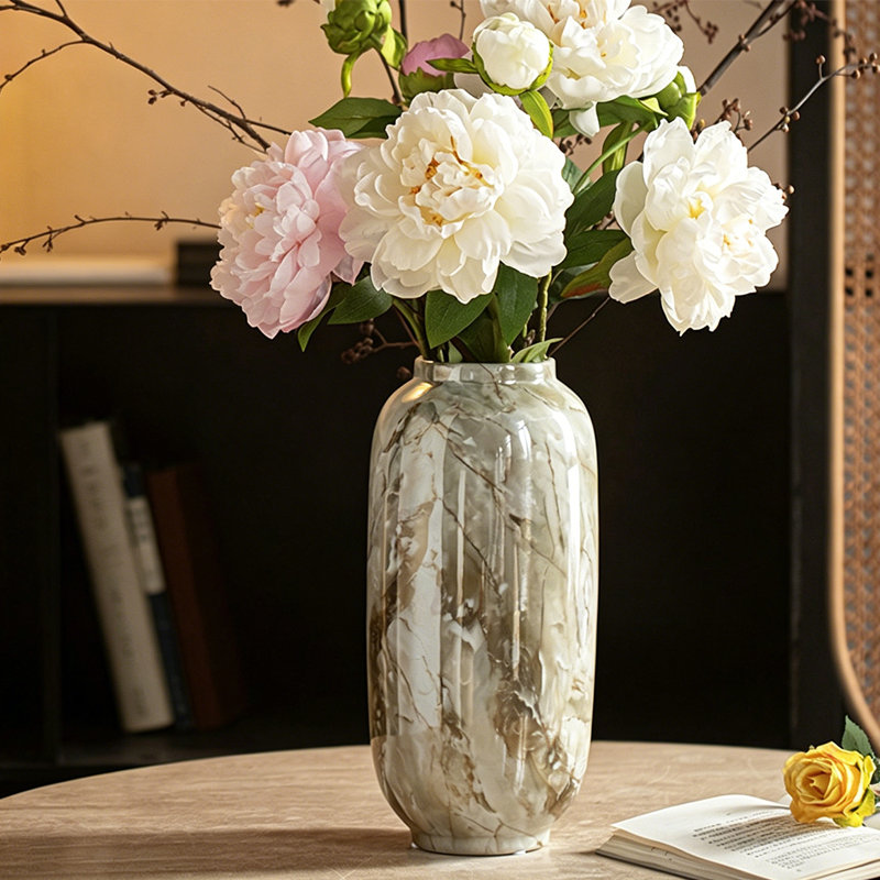 Vase en céramique, H 12,4 po x l 5,9 po x P 5,9 po