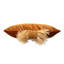Ostrich Trim / Velvet - Spiced Pumpkin