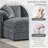 136" Chenille Modular Sectional Sofa with Deep and Wide Seat-1654142800