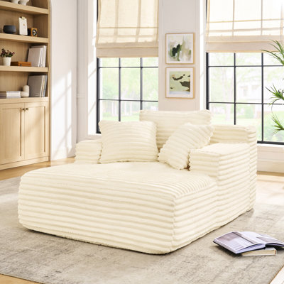 Lit en mousse beige compressé avec velours côtelé moelleux, siège profond pour bureau, appartement, utilisation confortable à long terme, rembourrage en velours côtelé rembourré, salon à la maison, facile à utiliser et confortable, soutien