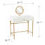 Table de coiffeuse avec miroir