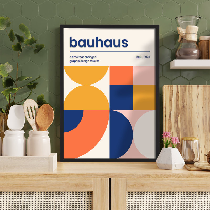 Z Studio Bauhaus, affiche Mid Mid Century, Structure noire
