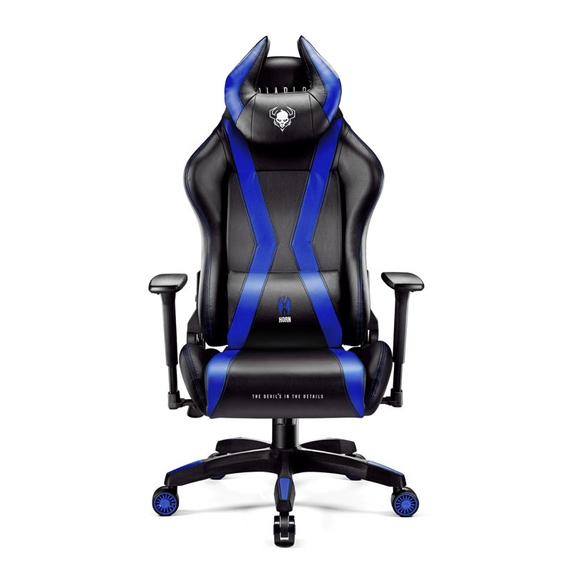 Executive Chair, Black, Black/Blue