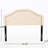 Queen Sized Headboard - Contemporary Look With Button And Diamond Stitch Nailhead Accents Beige Upholstery Assembly Needed For Luxury Required-1579666597-1579666593