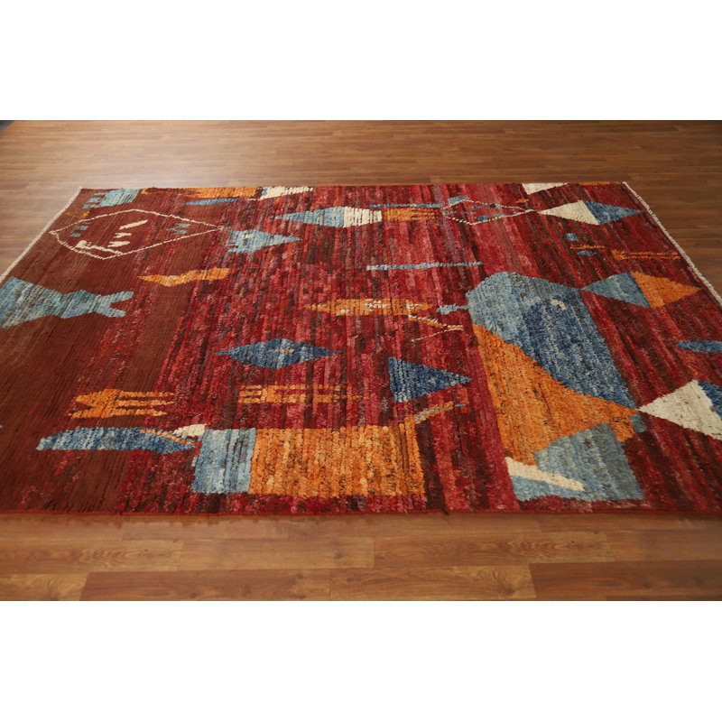 Tapis oriental géométrique marocain 6 x 9