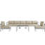 Ensemble de canapé modulaire d'extérieur en aluminium 6 pièces Shore-23592894
