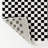 Finn High-Low Modern Minimalist Checkered Monotone Black/White Rug-81693664