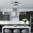 Demaury 20'' Flush Mount Dimmable Ceiling Fan with LED Lights-2140420710