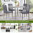 5-Piece Wooden Dining Table Set With A Square Table And 4 Upholstered Chairs For Kitchen & Dining Room