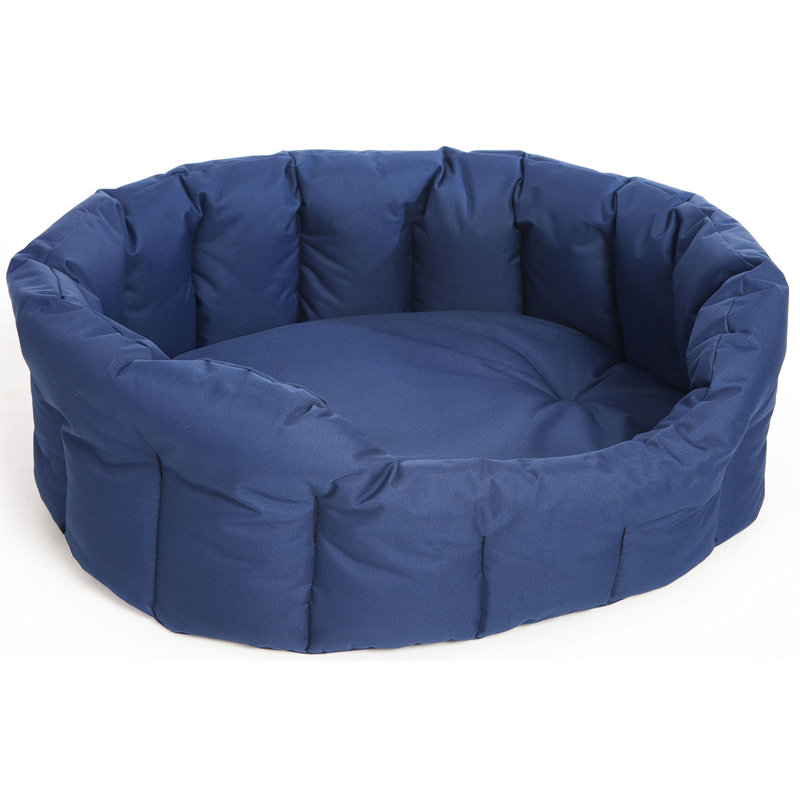 Ismael Pet Bed, Medium (61cm W x 51cm D x 22cm H), Blue