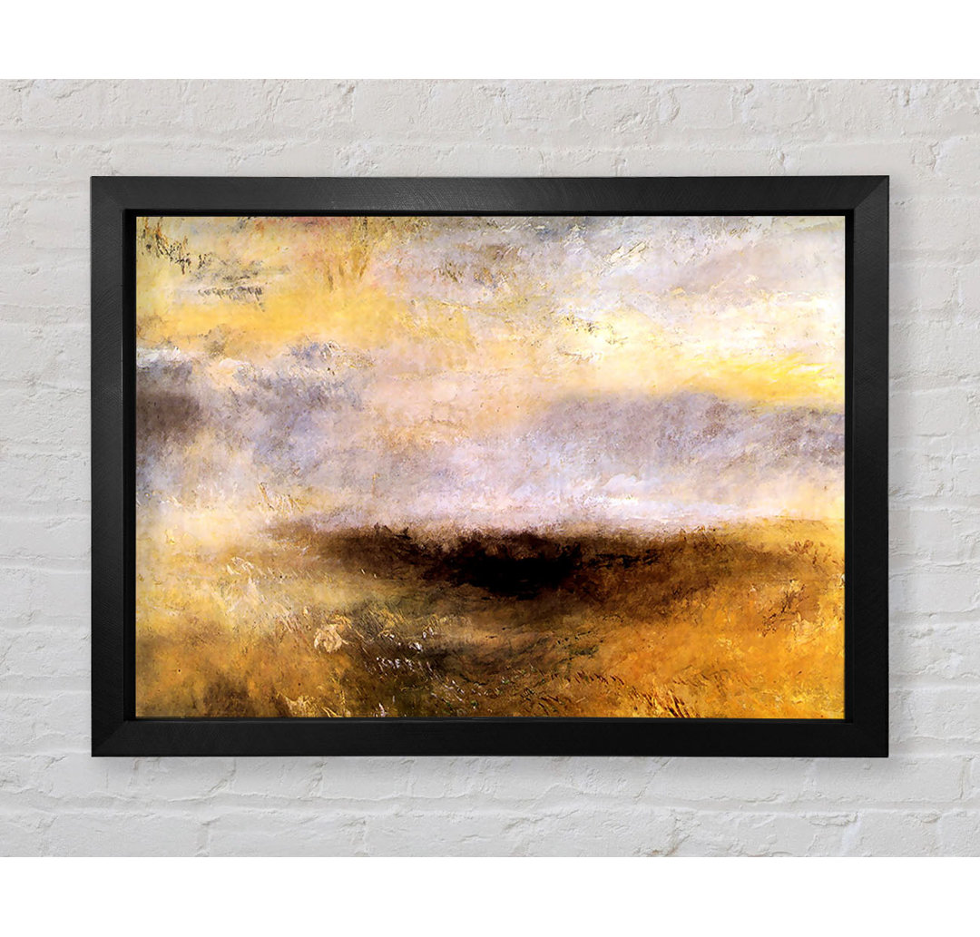 Gerahmtes Wandbild Seascape With Storm von Joseph Mallord Turner