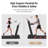 UMAY Foldable Under-Desk Walking Pad Treadmill for Home Use – 15% Auto Incline, 12 Adjustable Levels, Handrails, 43″ High Armrests, Portable
