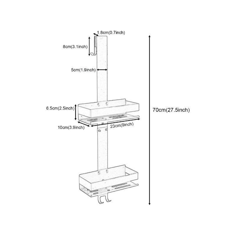 Stainless Steel Bathroom Shelves