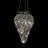 Exhart Solar Tear Shaped Glass and Metal Hanging Lantern with 15 Cool White LED Fairy Firefly String Lights, 7 x 24"-1250397617