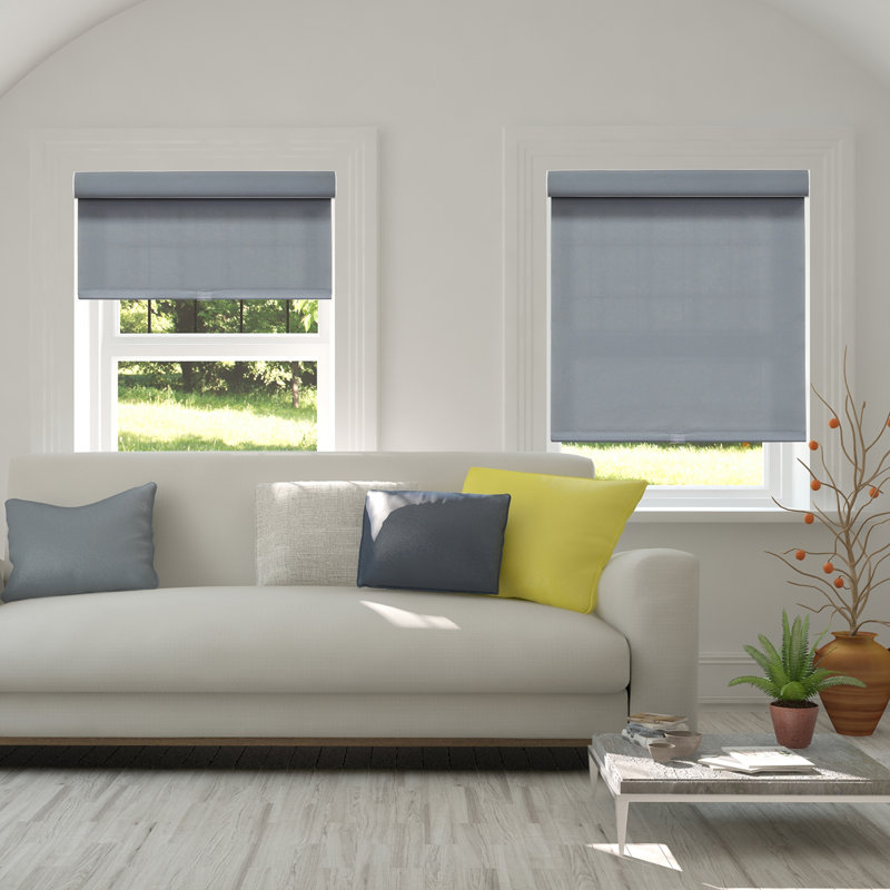 Shaunta Room Darkening Roller Shade, 66"W x 72"L, Pebble