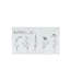 Enseigne en bois blanche 7 po