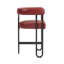 Chaise d'appoint avec structure en métal, chaise rembourrée, chaise simple rembourrée pour l'intérieur-1400884393