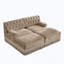 Canapé de style Chesterfield à jupe de pampille, combinaison libre-1428611827