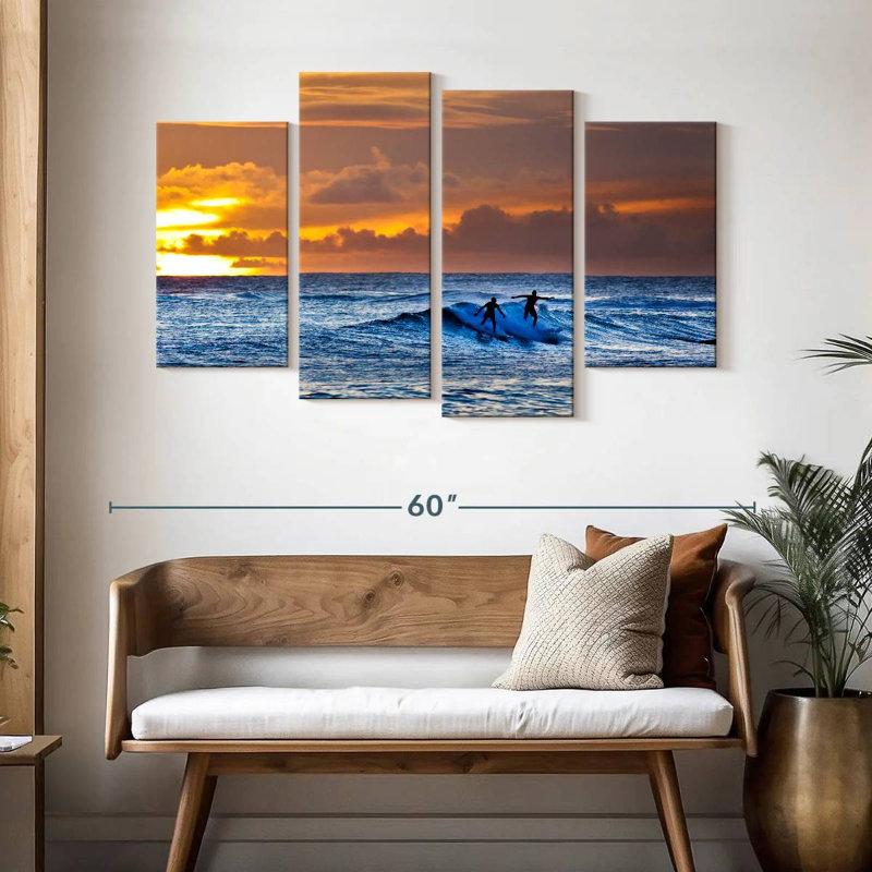Alvord Poipu Beach Surfer, 32" H x 52" W