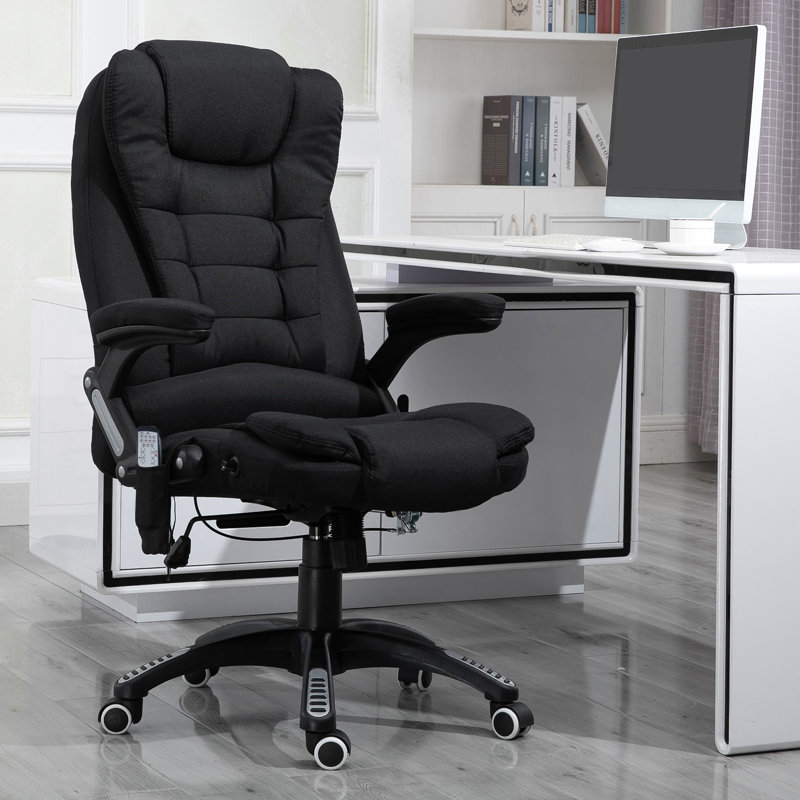Brittanie Linen Executive Chair, Black