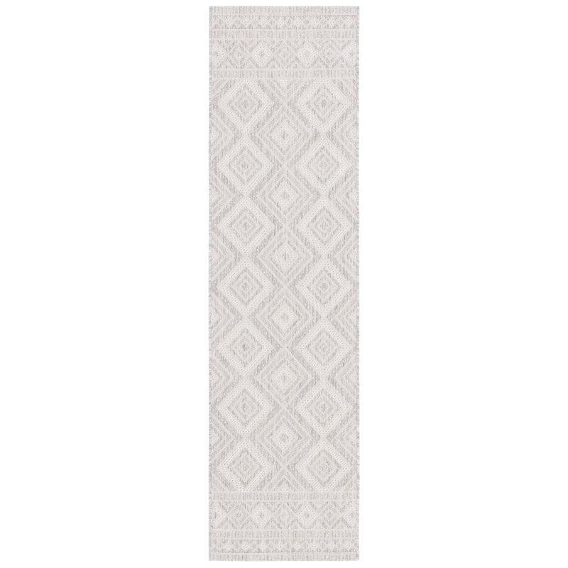 Courtyard Performance Geometric Indoor/Outdoor Area Rug, Runner 2'3" x 8'
