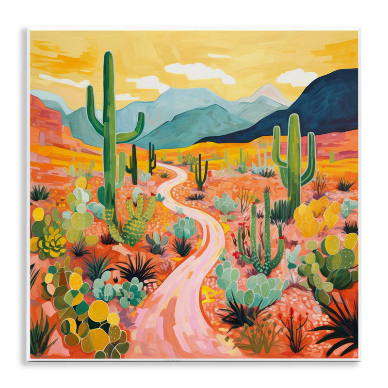  Art mural, "Sunrise over Desert Path" par LSR Design Studio