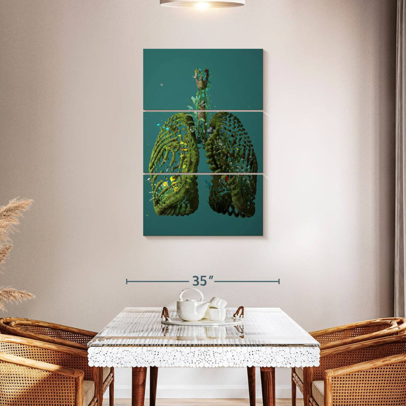 Khadijeh Clean Green Lungs, 45" H x 28" W
