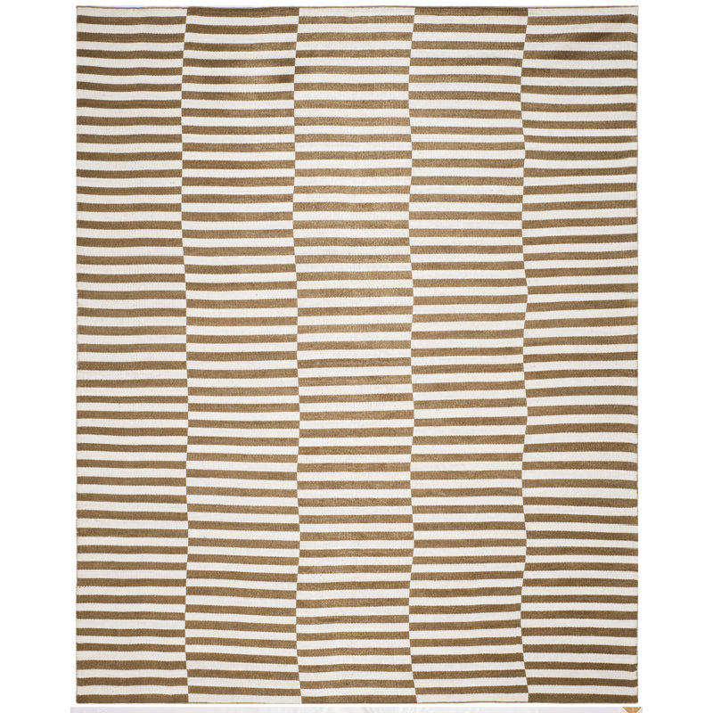 Ralph Lauren Cameron Stripe Viscose Striped Rug, Rectangle 8' x 10'