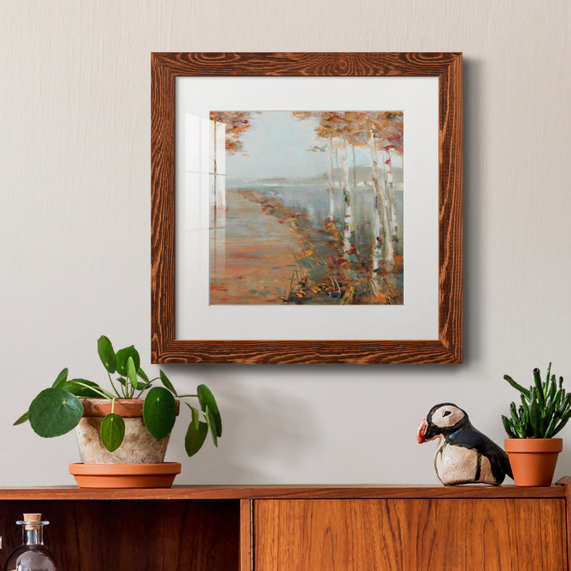 Welcome Autumn - peinture encadrée, Cadre en érable, H 17 po x l 17 po x P 1,5 po