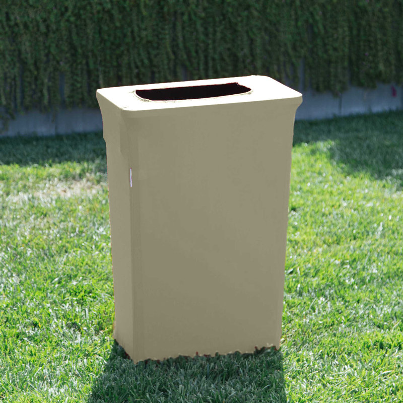 Housse extensible pour poubelle mince 23 gallons Jim Spandex, Ivoire