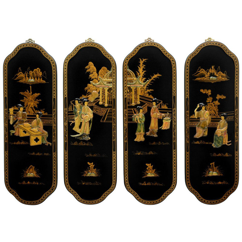 Christien Handmade Traditional People Wall Decor on Solid Wood