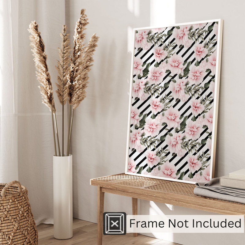 Motif floral I Glam, H 10 po x l 8 po