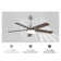 Whisperbloom Blade Span 42 In. Indoor Ceiling Fan With LED Light Bulbs And Remote Control