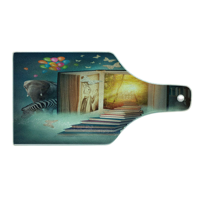 Planche à découper en verre trempé Ambesonne