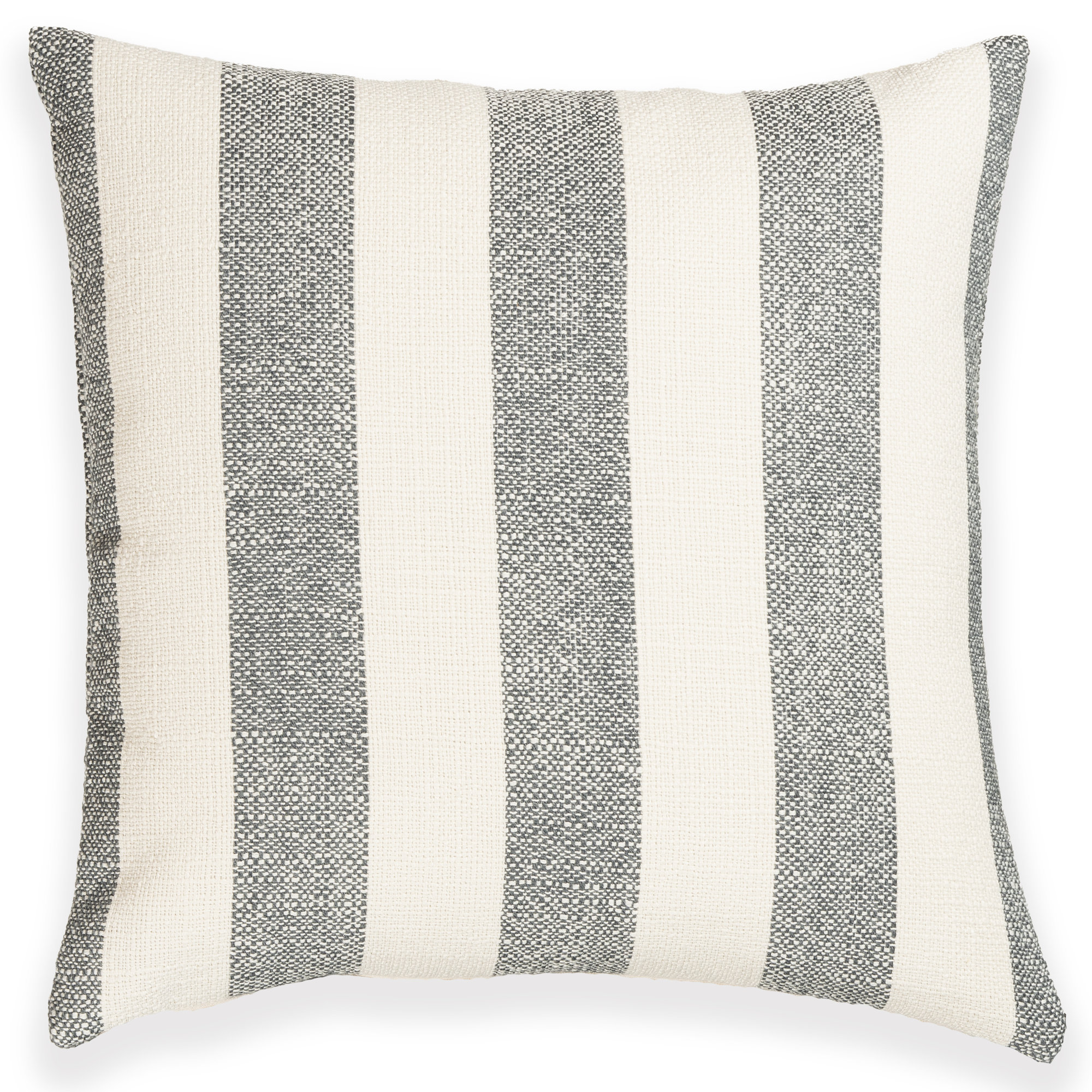 Birch Lane Harding Throw Pillow Throw, Square 20", Feather, Blue Striped