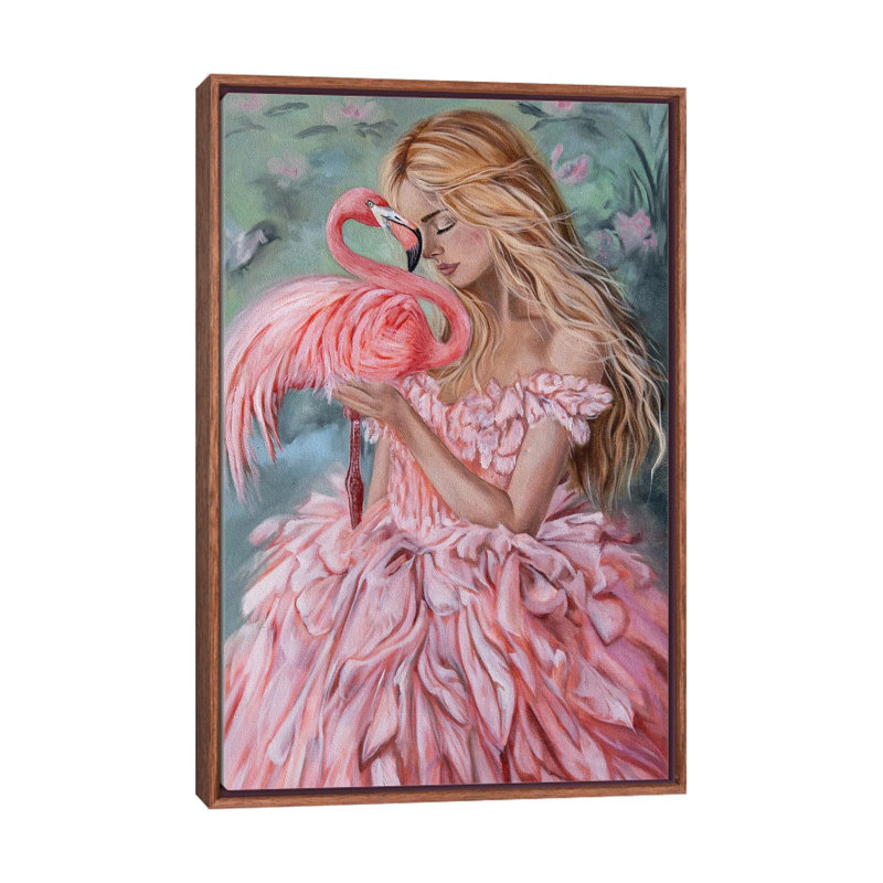 Grâce en fleurs - RAZ344, 40" H x 26" W, Brun, Impression sur toile flottante sans passe-partout