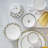 Daisy Chain 3 Piece Appetizer Plate Set