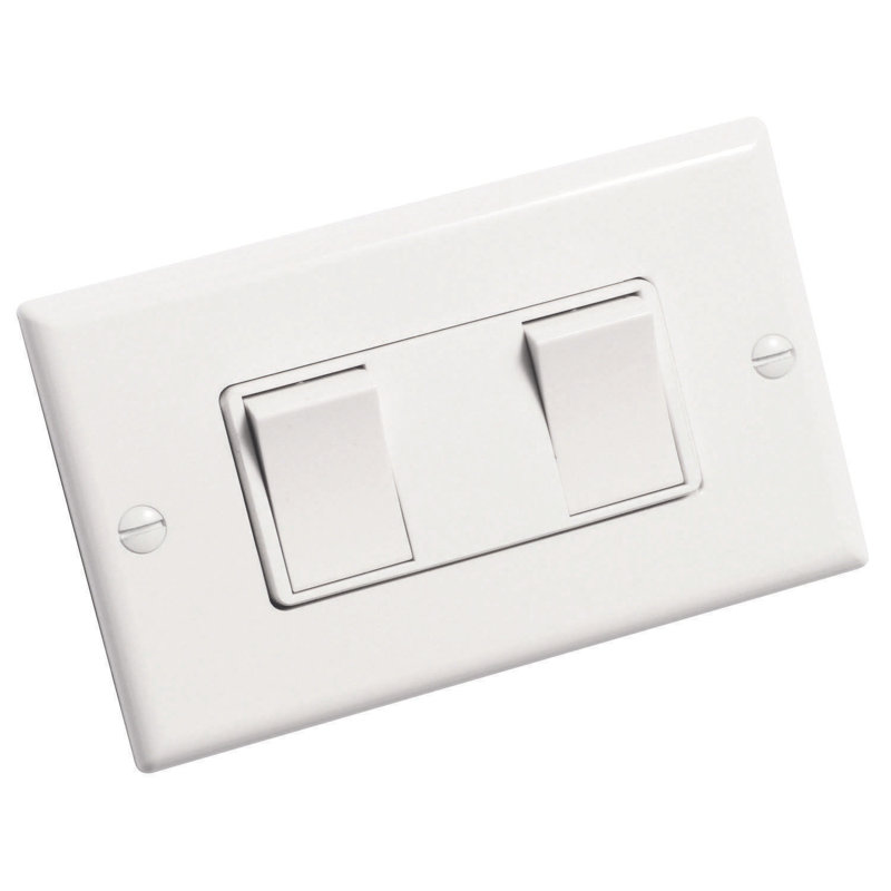 WhisperControl Tamper Resistant Light Switch, Light Almond