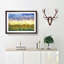 Flock of Birds Above Sunflowers in Abstract - Picture Frame Graphic Art Print-55730886-55730884