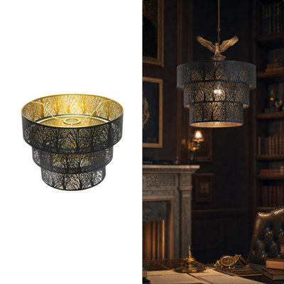 Metal Lamp Shade in Black
