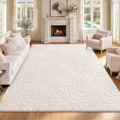 Modern Machine Washable Non-Slip Area Rug