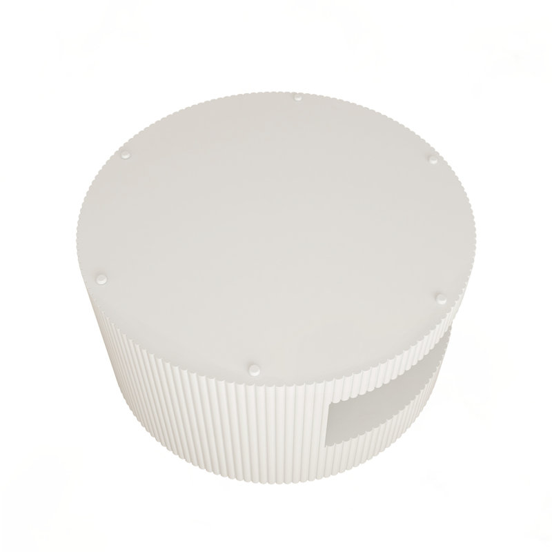 Modern coffee Table with Storage, White