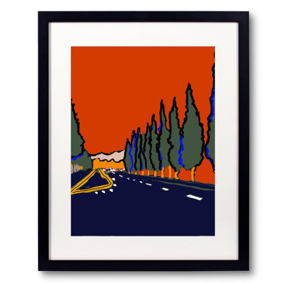 Pointed Trees Print by Deborah Blum