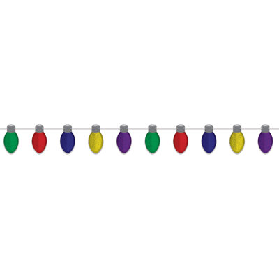 Christmas Light Bulb Streamer