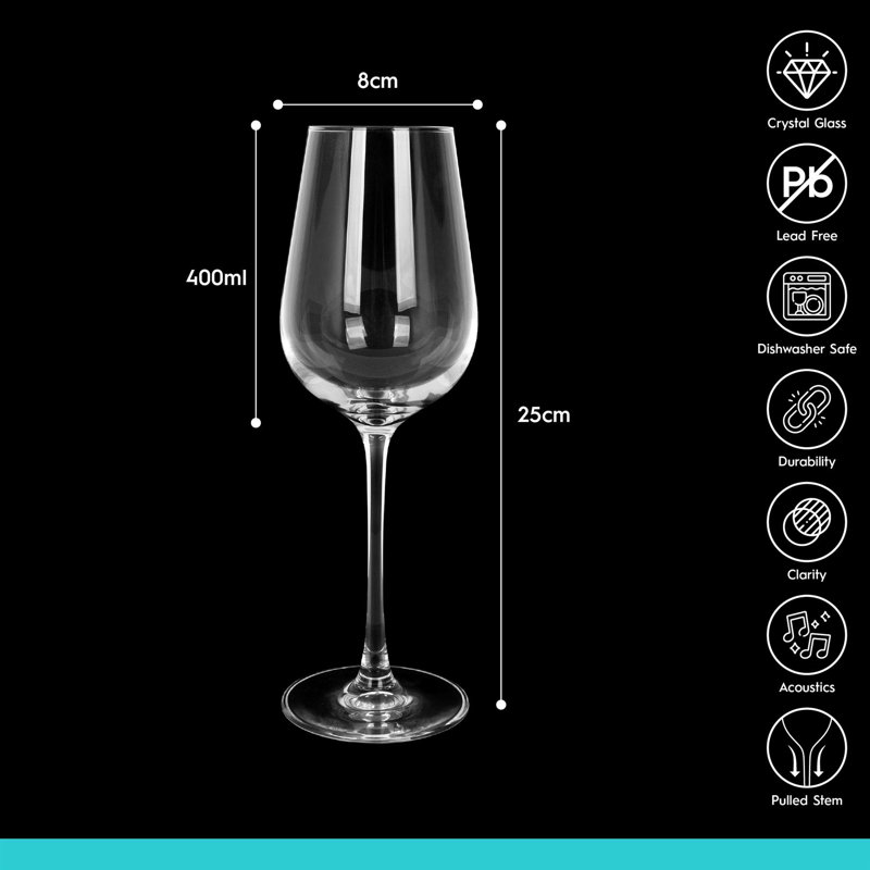 400ml White Wine Glass, Set of 6