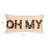 Cotton Tufted Lumbar Pillow "OH MY"
