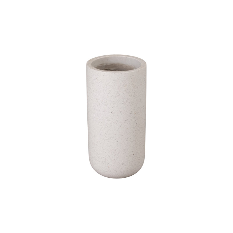 POT DE FLEURS TALL ROND BLANC 10 po x 19,5 po, H 26 po x l 35,5 po x P 35,5 po