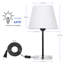Ensemble de lampe de chevet 16 po transparent