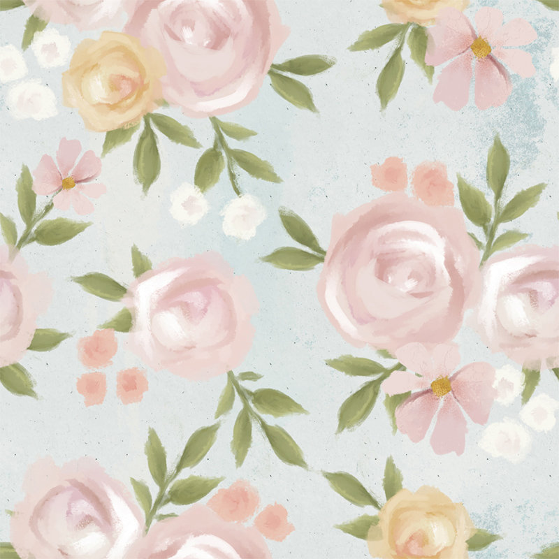 Finola 2.5m x 2.5m Matte Mural, 416 x 254cm